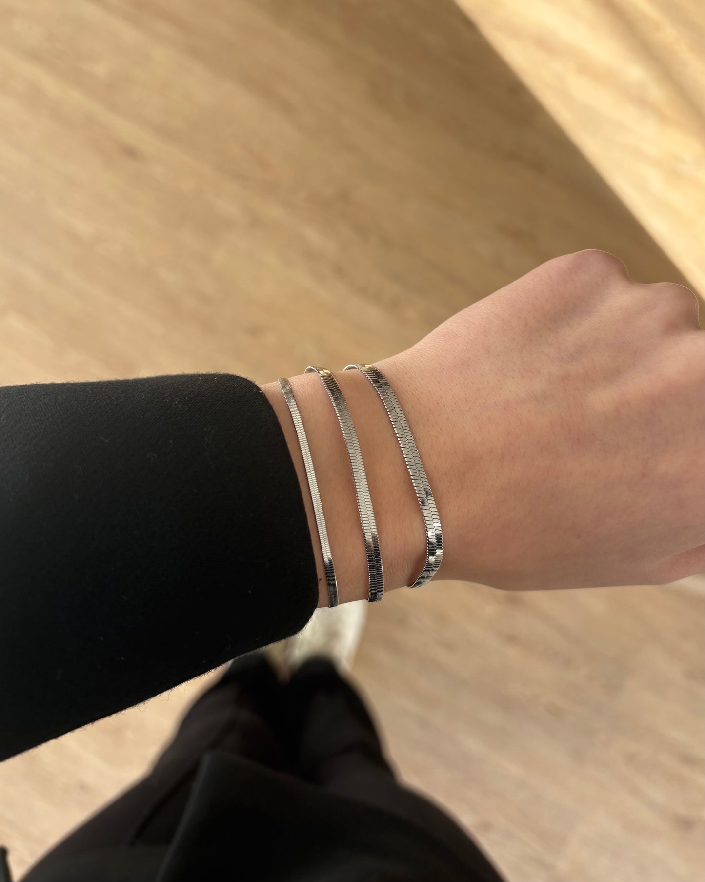 Sleek Armband Silber