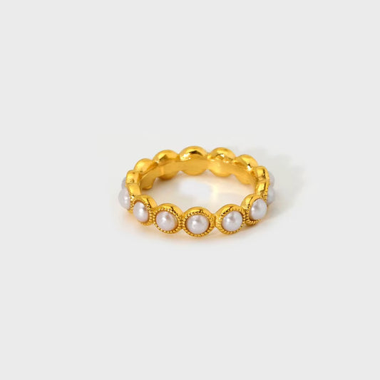 Boho Ring mit Perlen