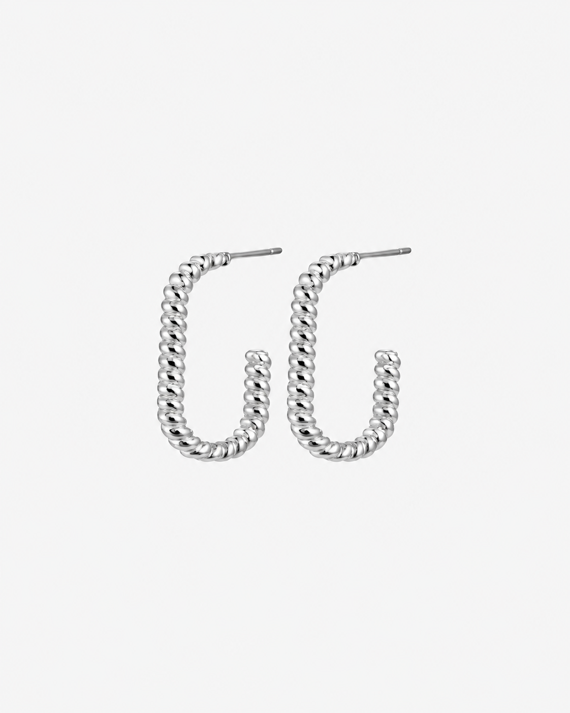 Twist Hoops Silber