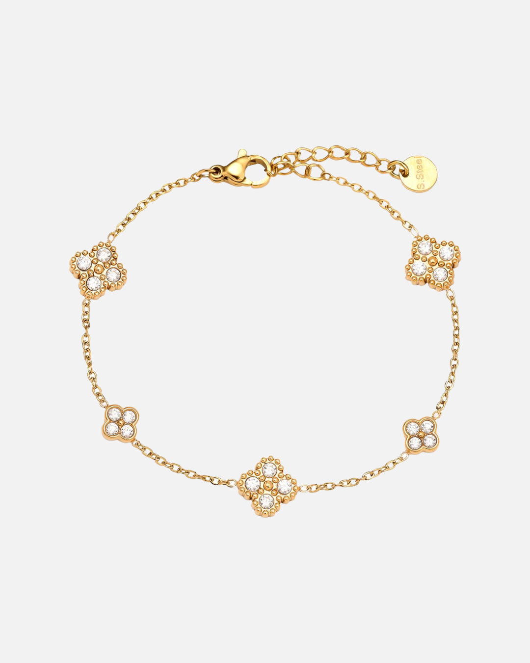 Kleeblatt Armband - Gold Luxus
