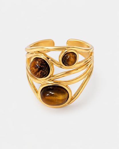 Junkie Ring - Braun Gold