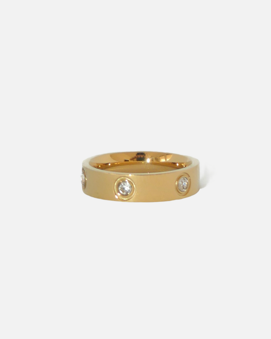 Speziell Ring -Gold mit Steinen