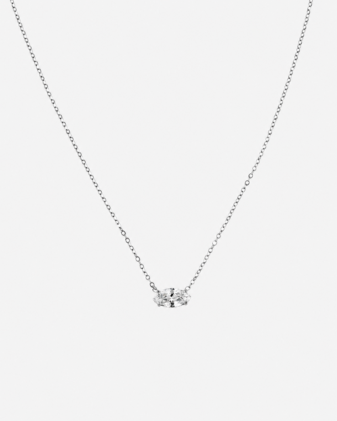Marquise Solitaire Halskette