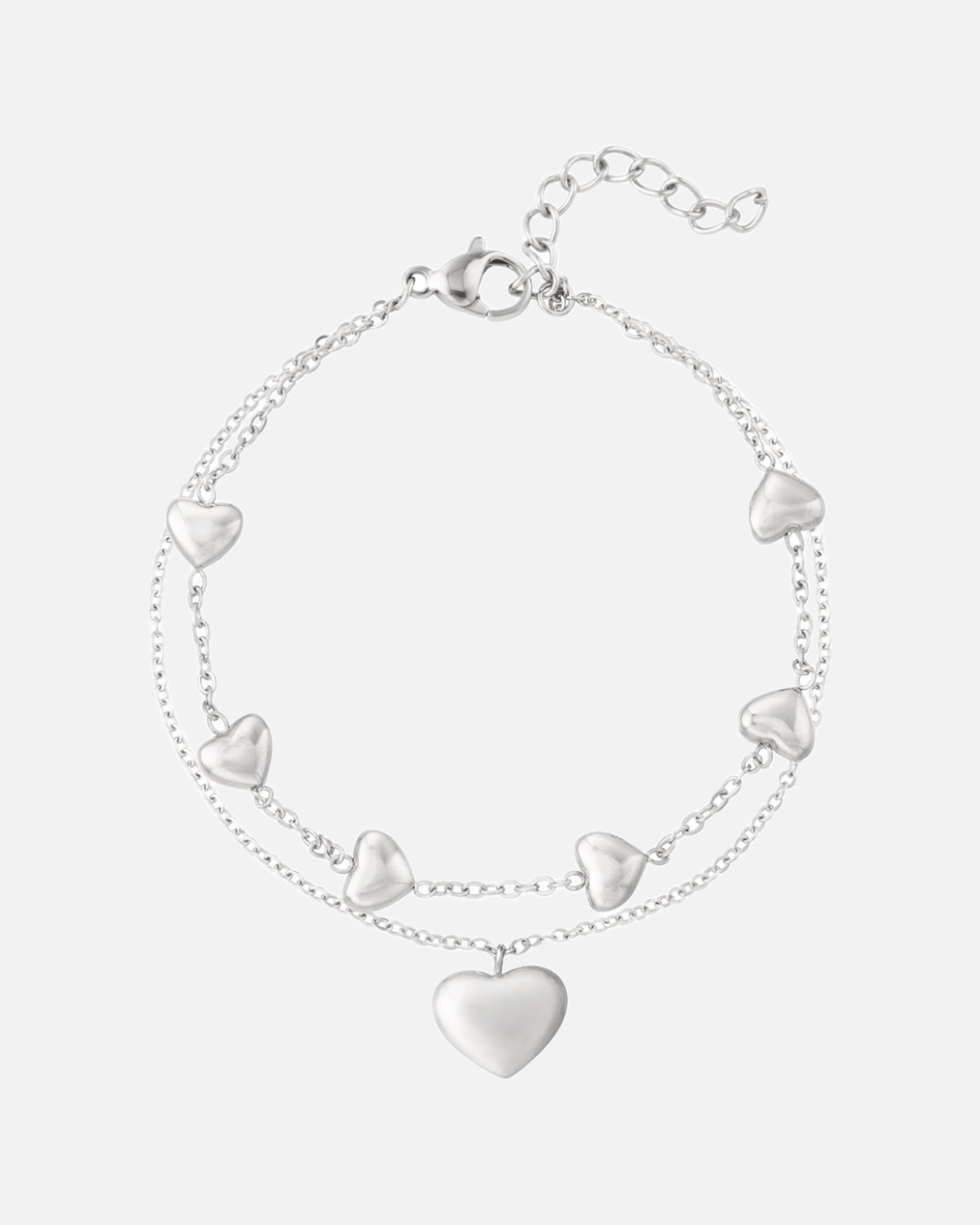 Kleine Herzen Armband Silber