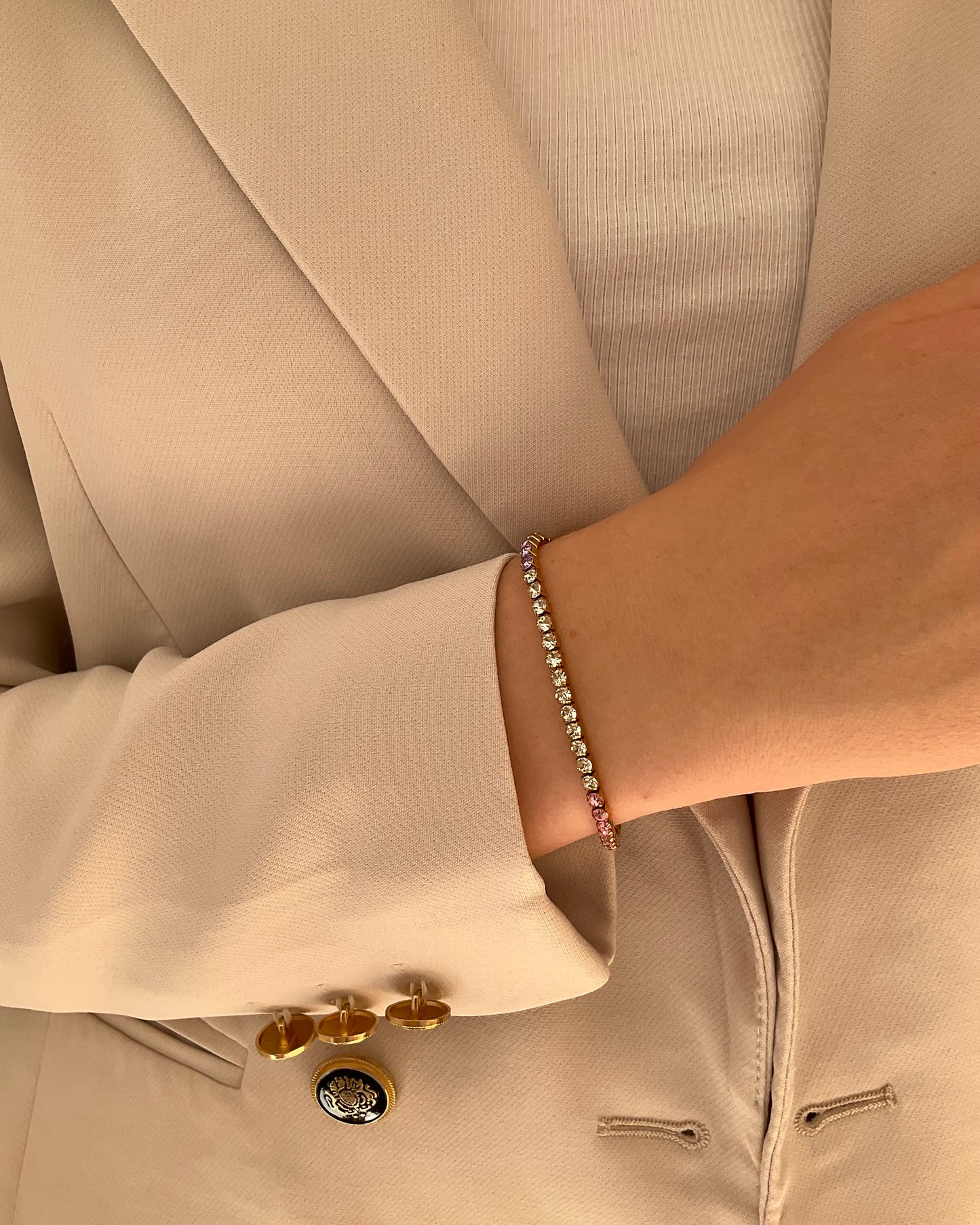Candy Crystal Armband Gold