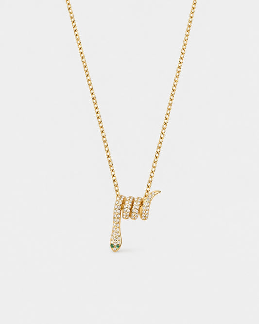 Snake Glam Necklace - Gold