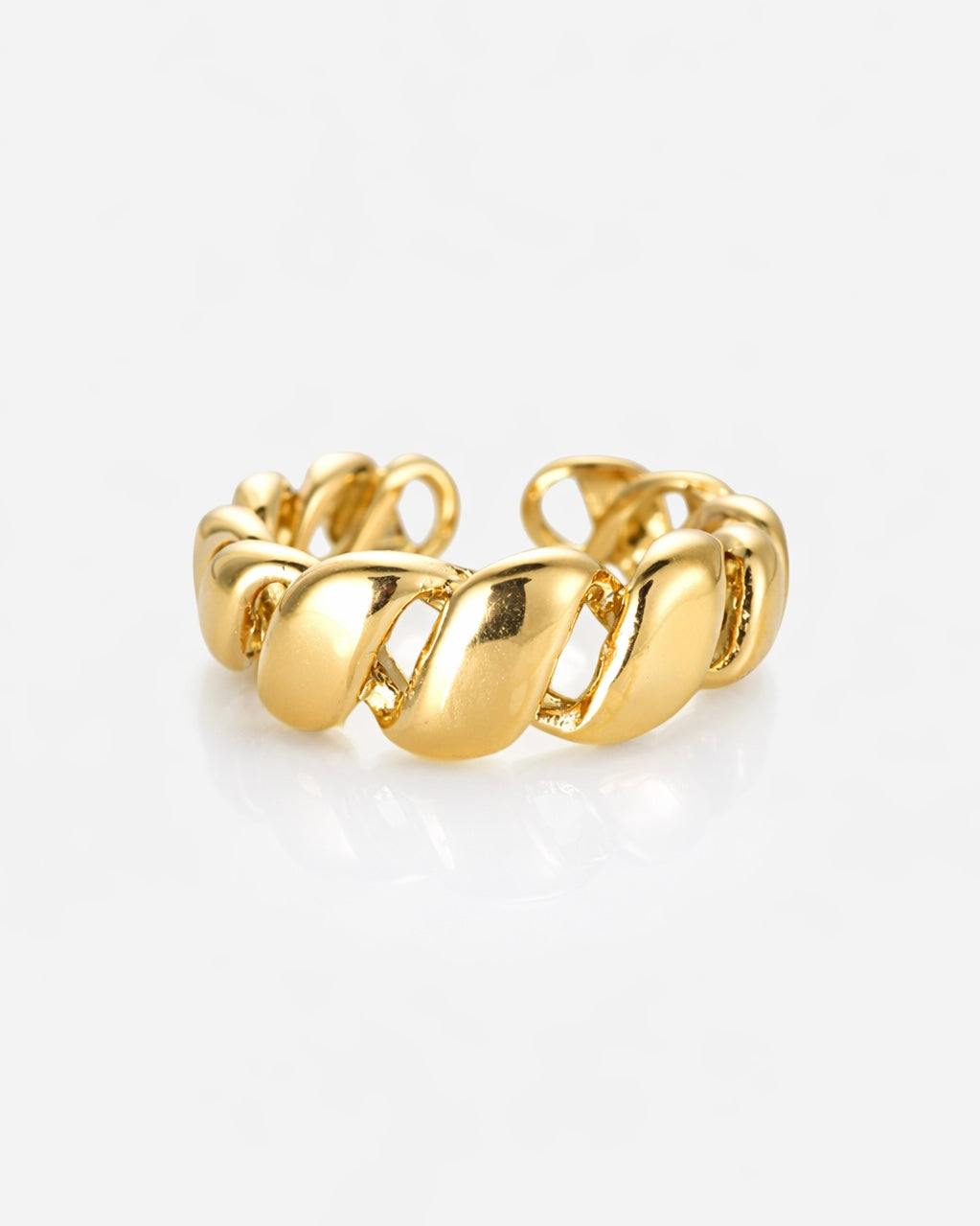 Croissant Ring  Gold