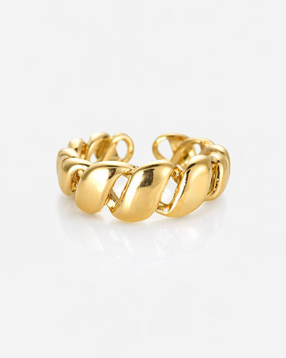 Croissant Ring  Gold