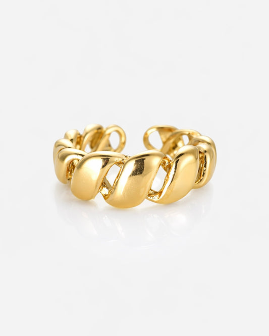 Croissant Ring  Gold