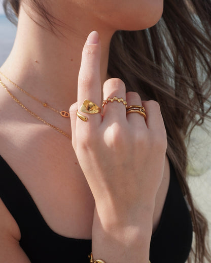 Ring Schlinge Gold