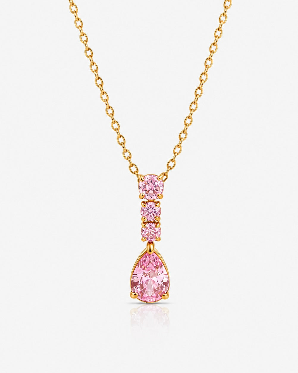 Rosé Drop Halskette Gold