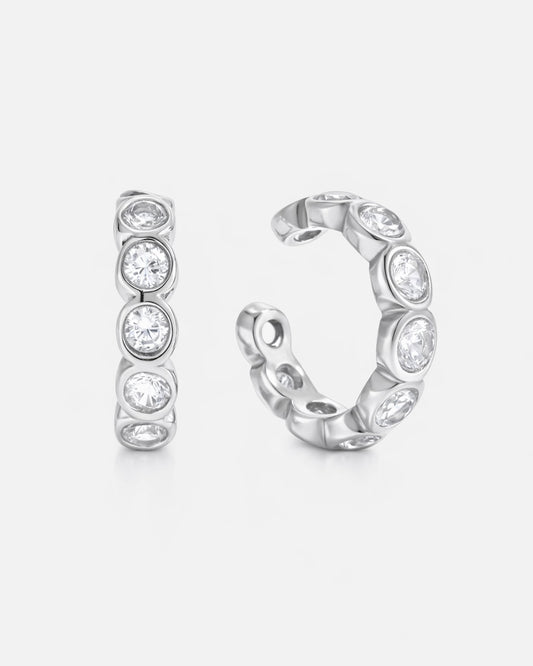 Earcuff Silber mit Steinen