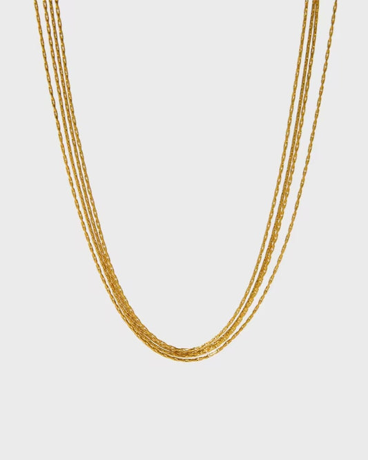 Mehrfach Kette - Gold