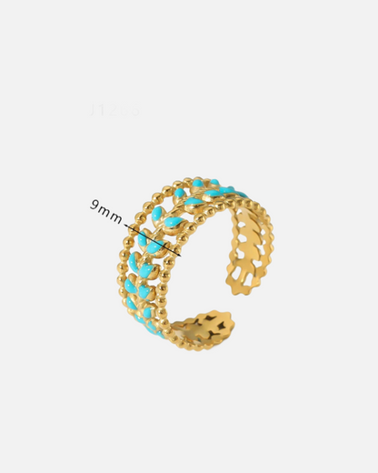 Blue Ring - Gold