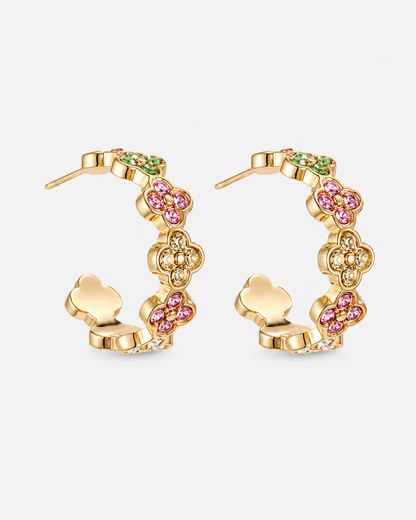 Bloom Luxe Creolen Gold Multicolor