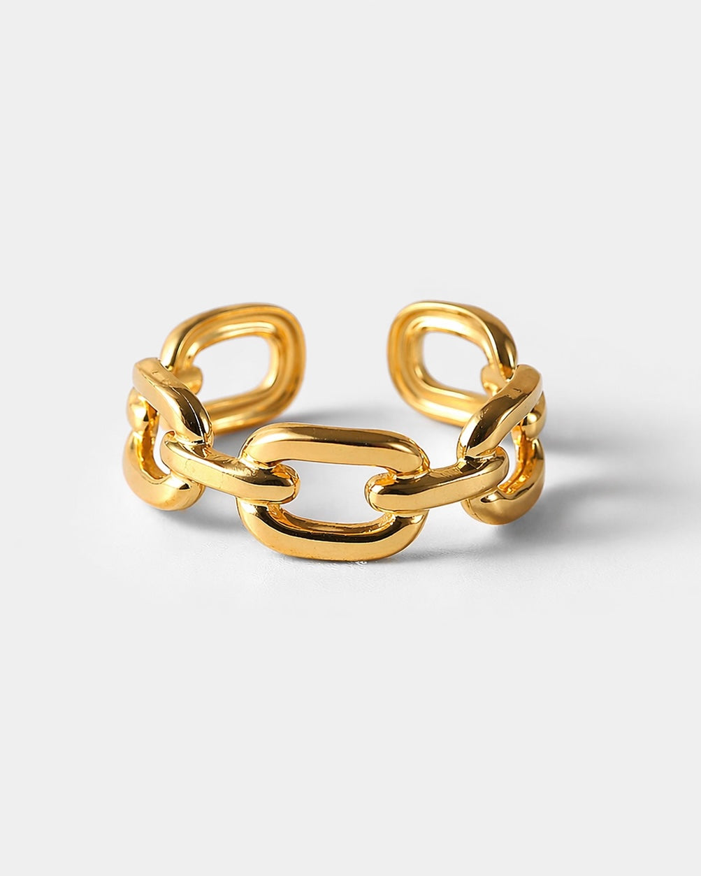 Gold Ring Glieder - Größenverstellbar