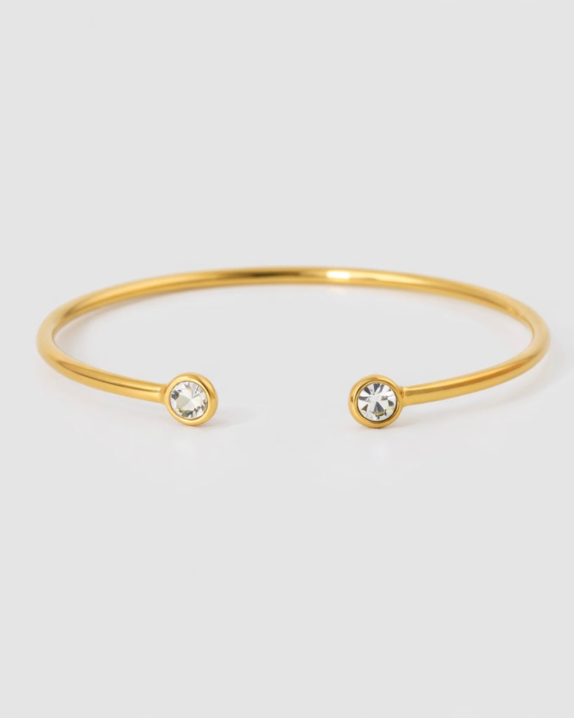 Armreif mit zwei Steinen