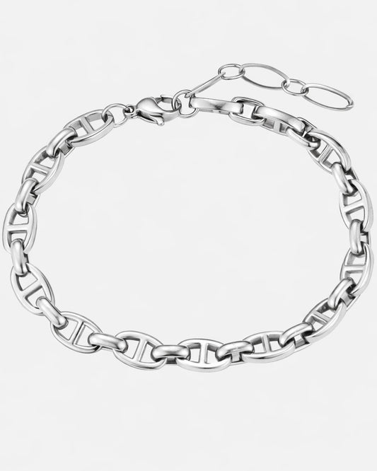Muster Armband massiv Silber