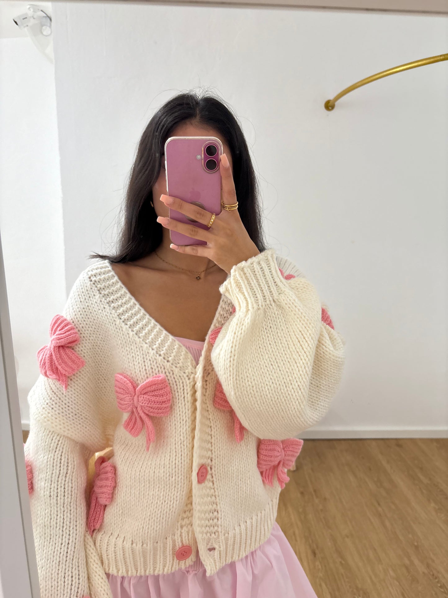 Pulli schleifen rosa