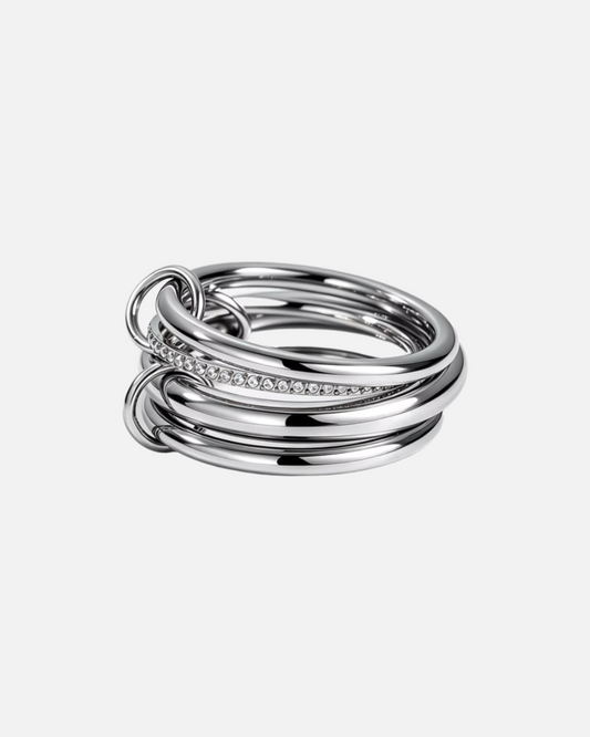 Triple 4er Layer Ring – Silver