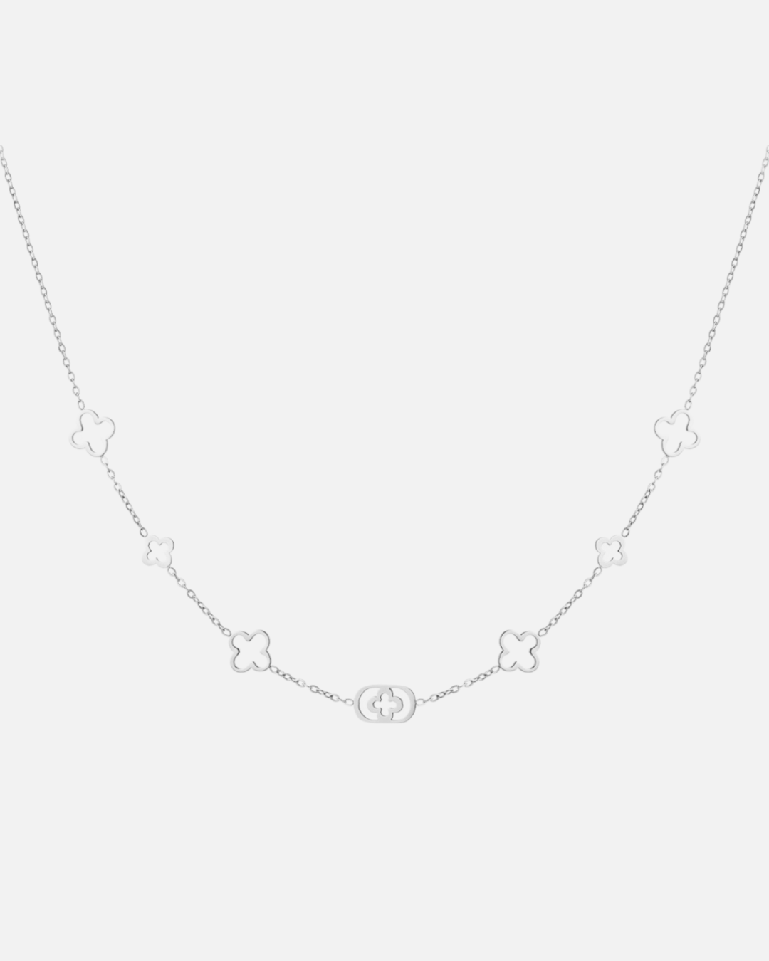 Kleeblattkette – Silber