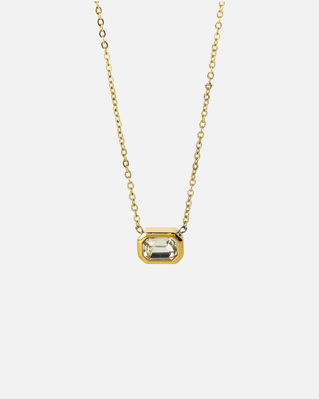 Kette mit Stein - Gold