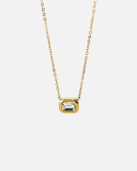 Kette mit Stein - Gold