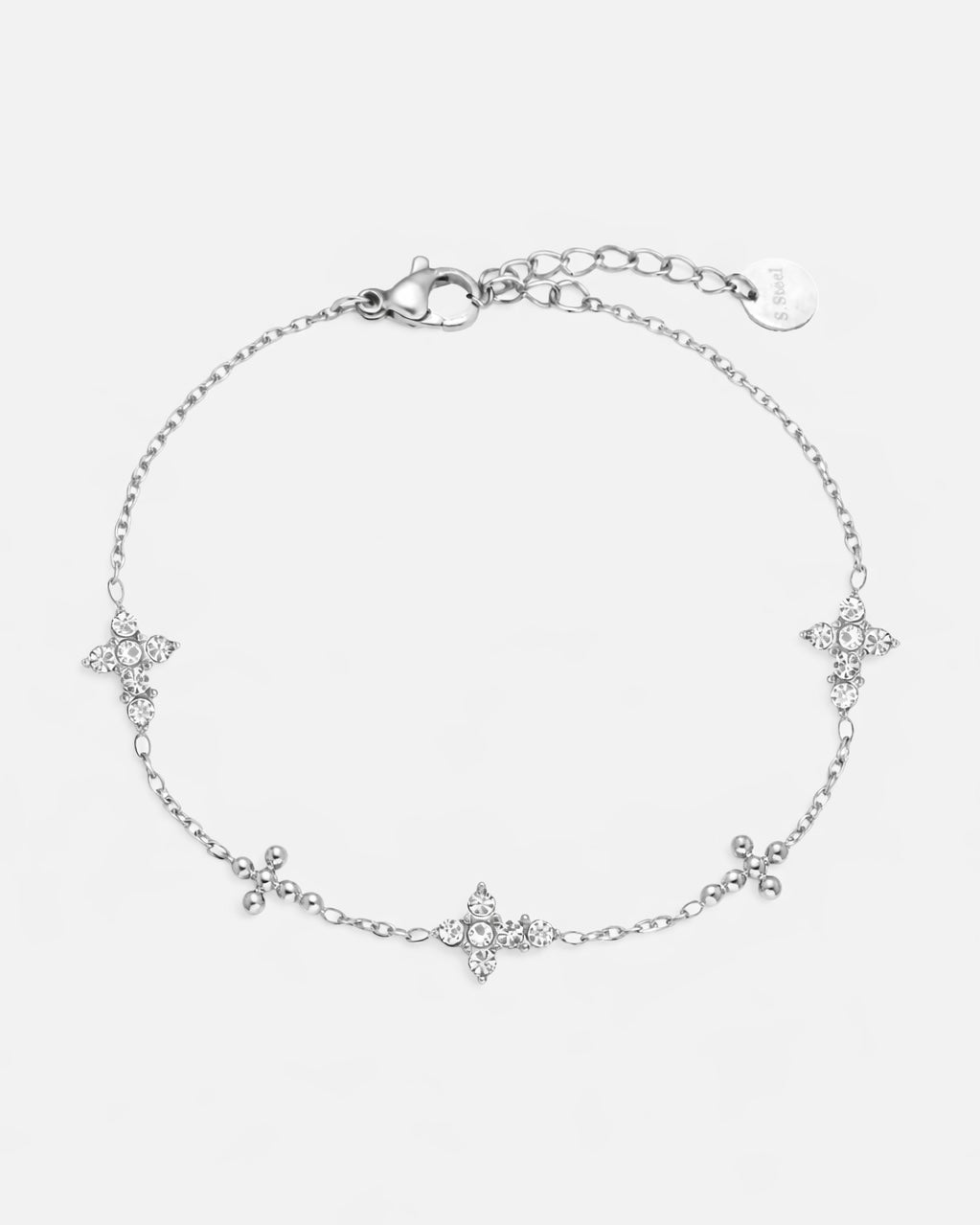 Kleine Kreuze Armband Silber