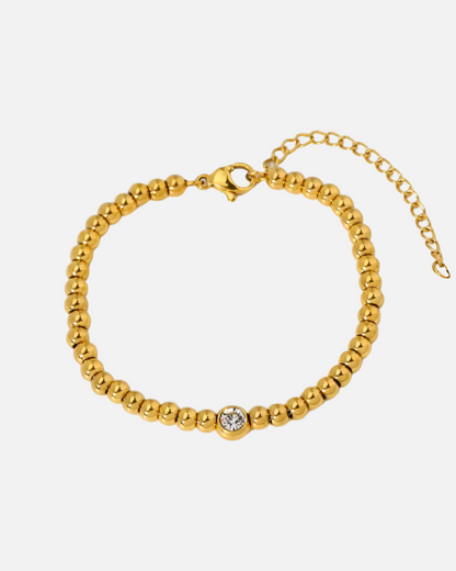 Kugel Armband mit Stein