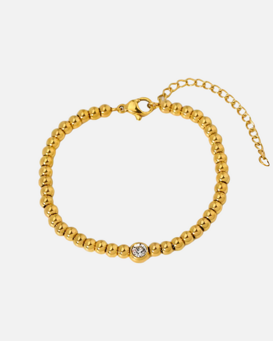 Kugel Armband mit Stein