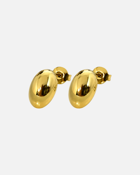 Gold Knopf Ohrstecker