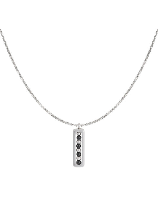 Kette mit Kugeln - schwarz- für Herren