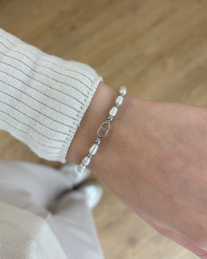 Perlen Armband Silber