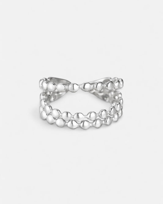 Kleine Kugeln Ring Silber