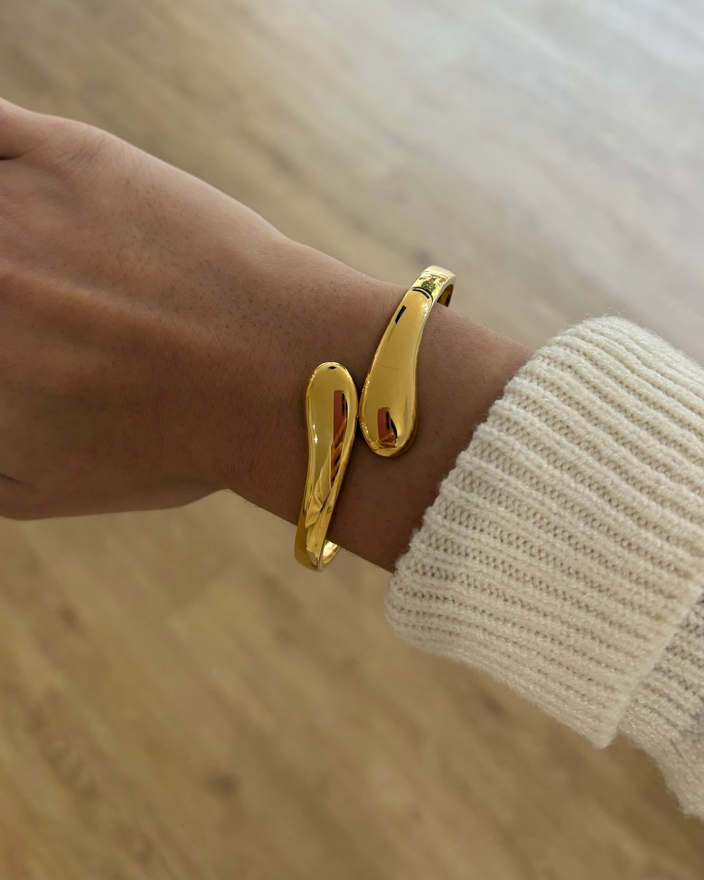 Schlägel Armreif - Gold