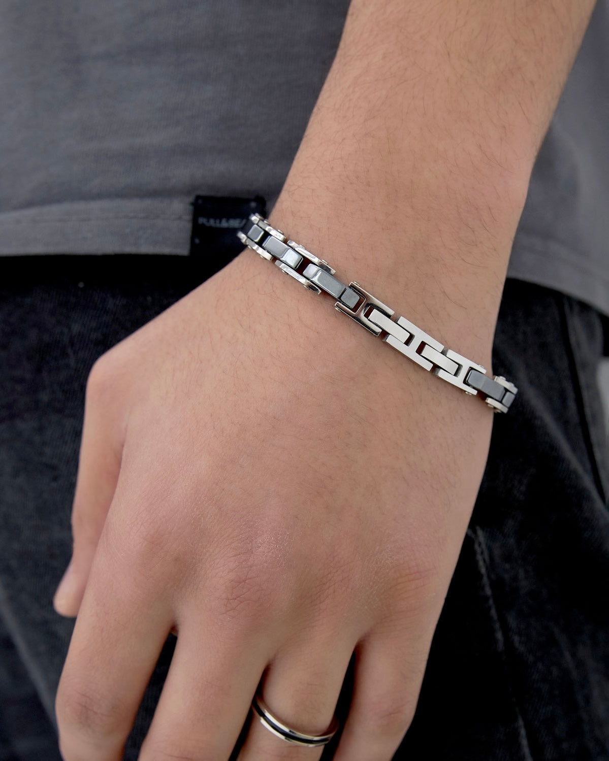Herren Armband doppelkettiges