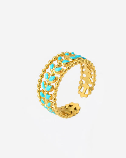 Blue Ring - Gold