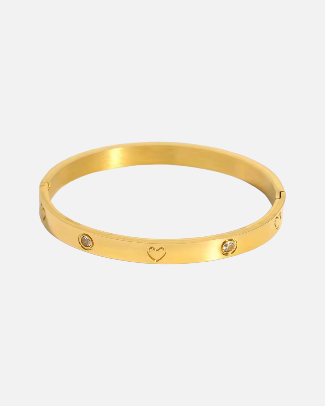 Herz Armreif - Gold