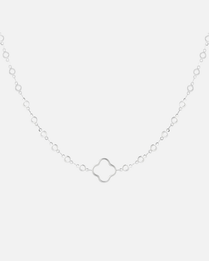 Massive Kleeblattkette – Silber
