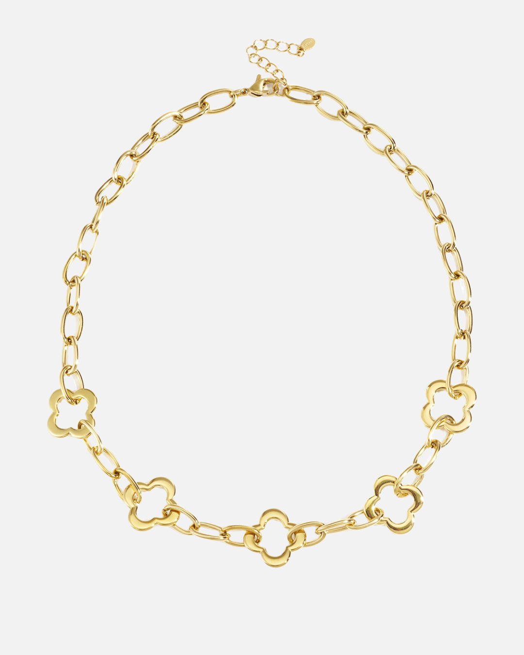 Massive klee Kette - Gold