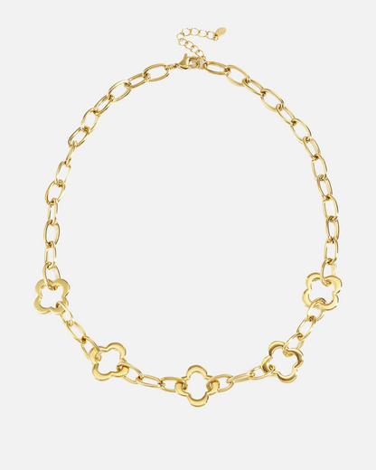 Massive klee Kette - Gold