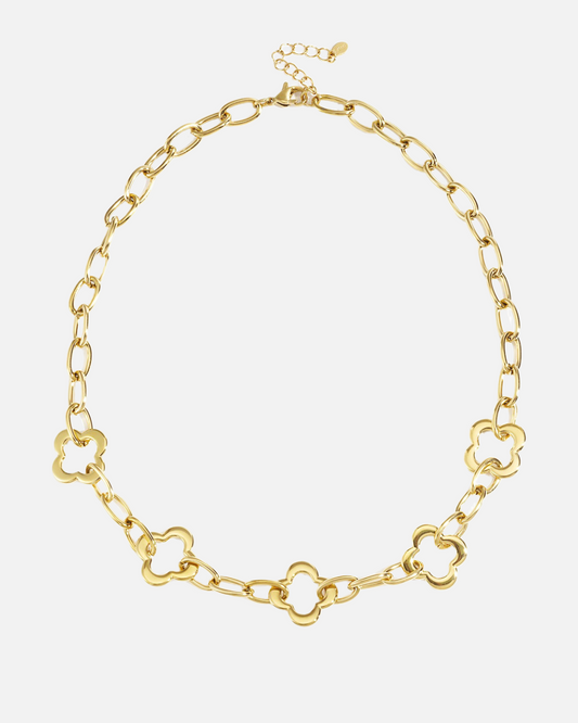 Massive klee Kette - Gold