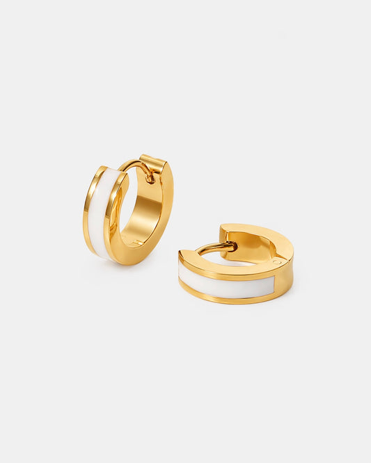 Ohrringe weiß - Gold