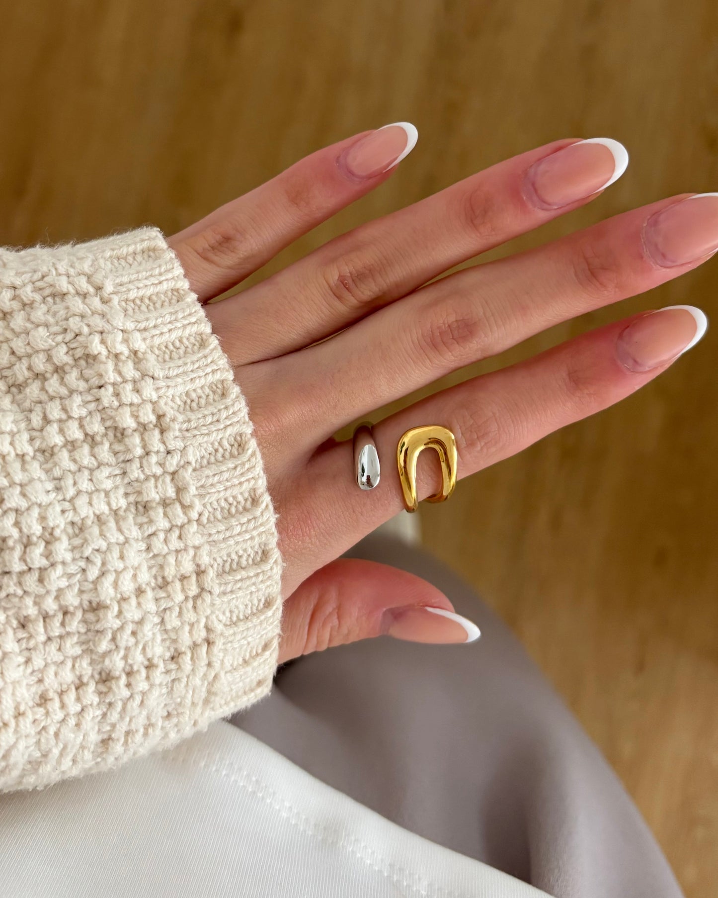 Bicolor ring Schlinge