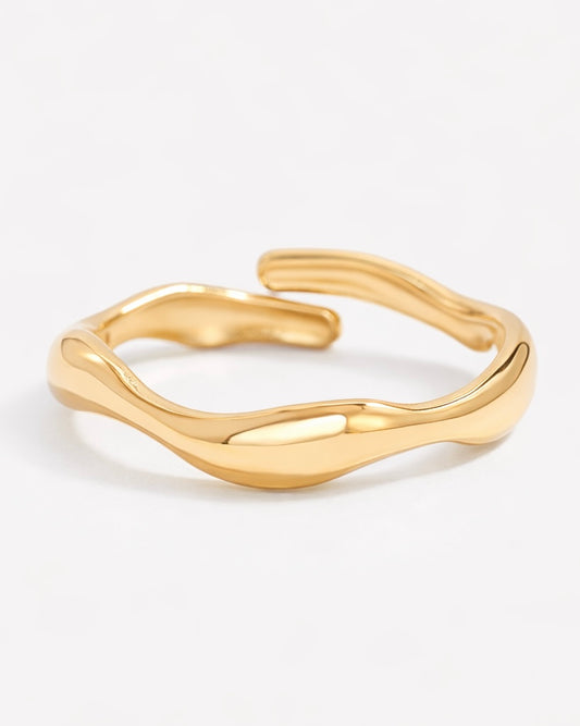 Wellen Ring Gold