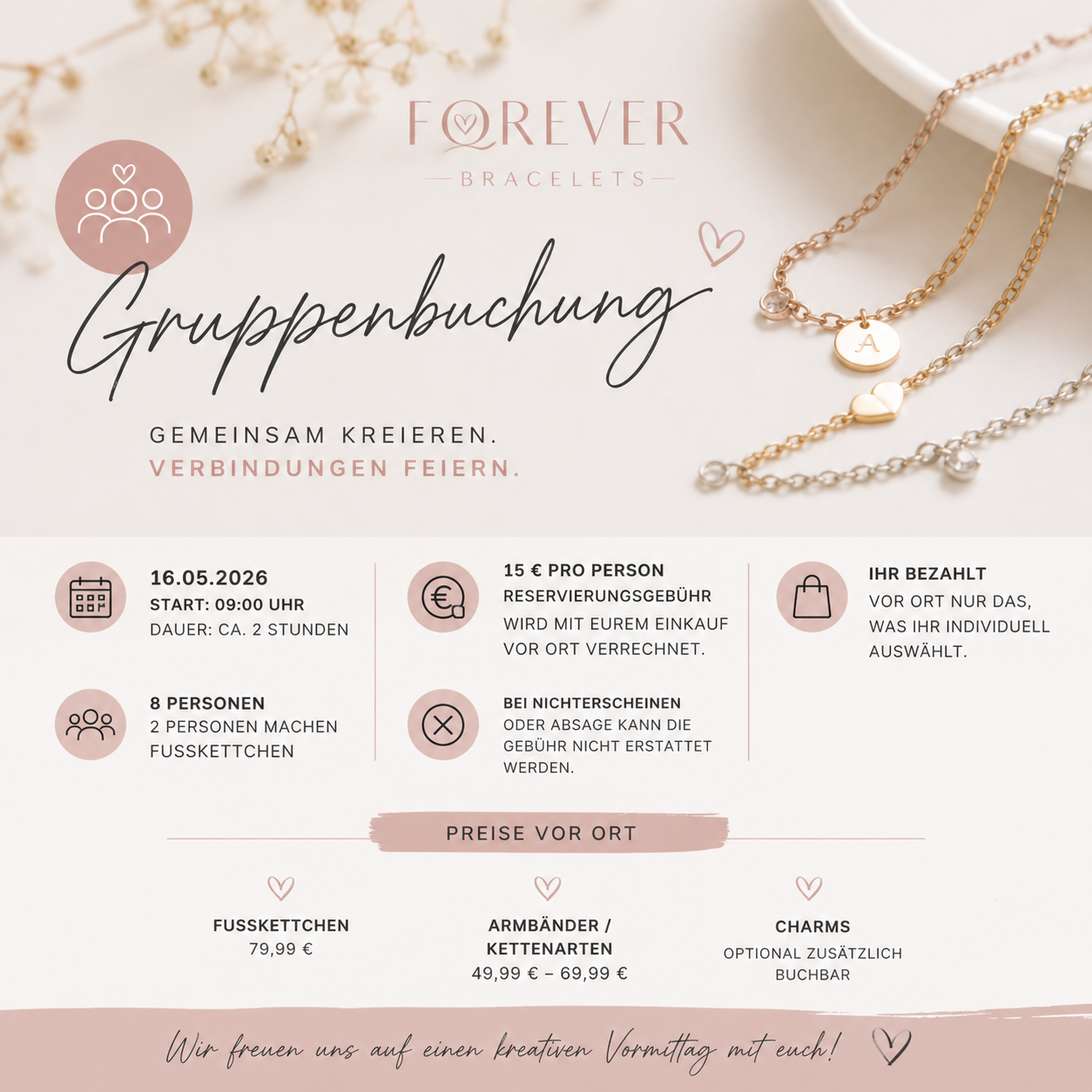 Gruppen Buchung permanent