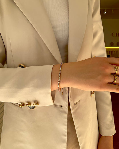 Candy Crystal Armband Gold