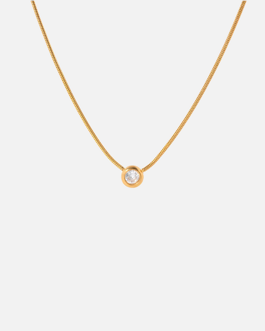 Schlichte Kette mit Stein
