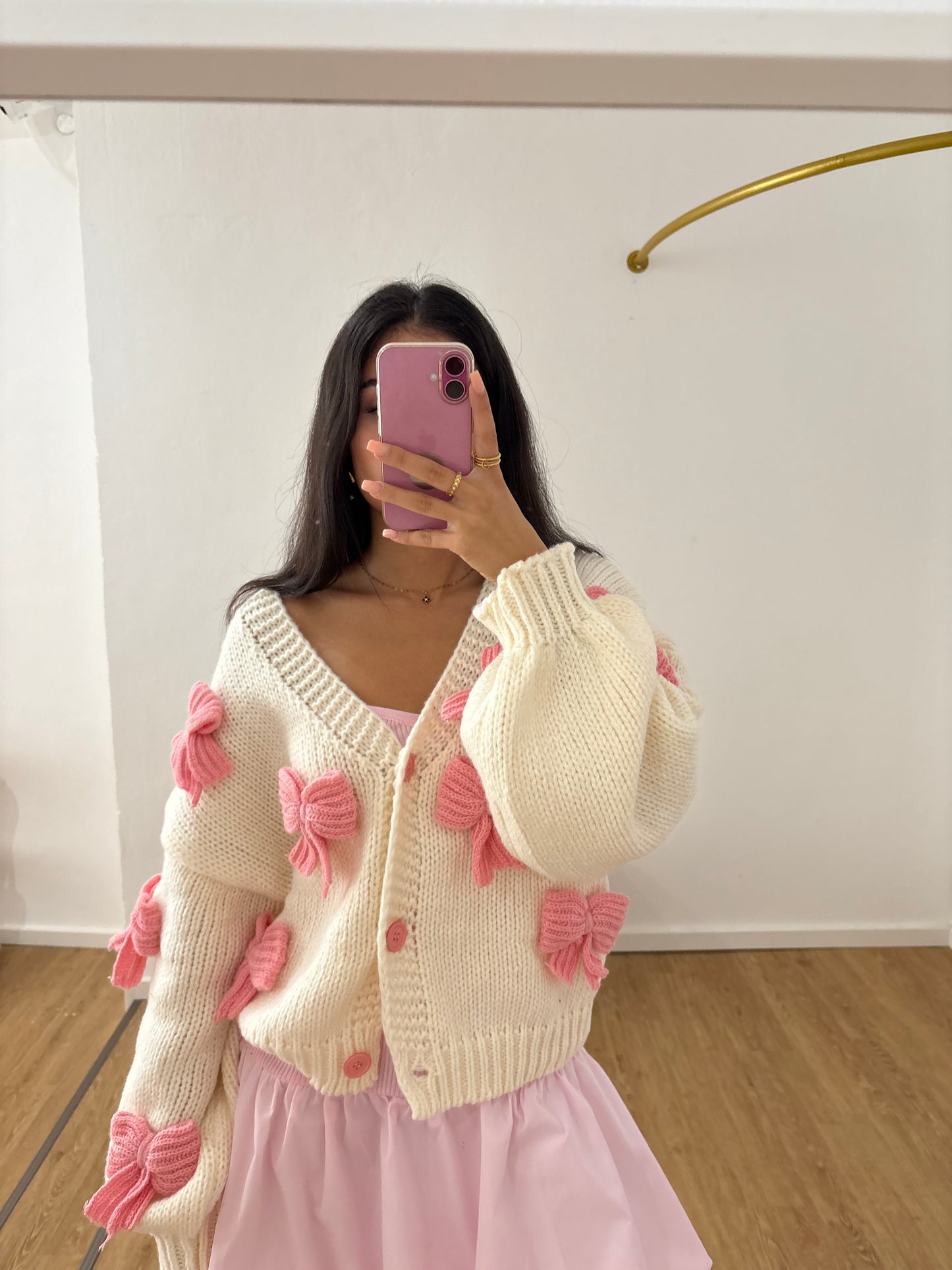 Pulli schleifen rosa