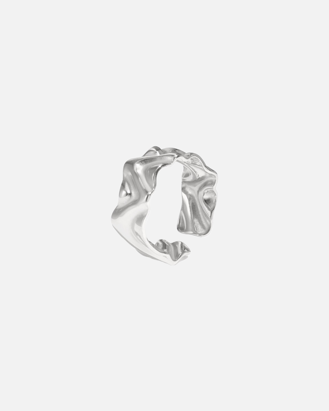 Casual Ring Edelstahl - Silber